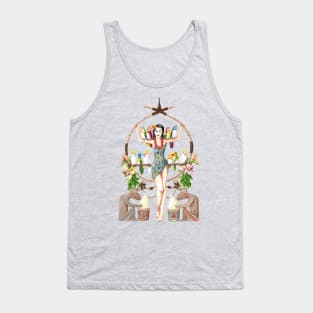 Enchanted Tiki Room Pinup Tank Top